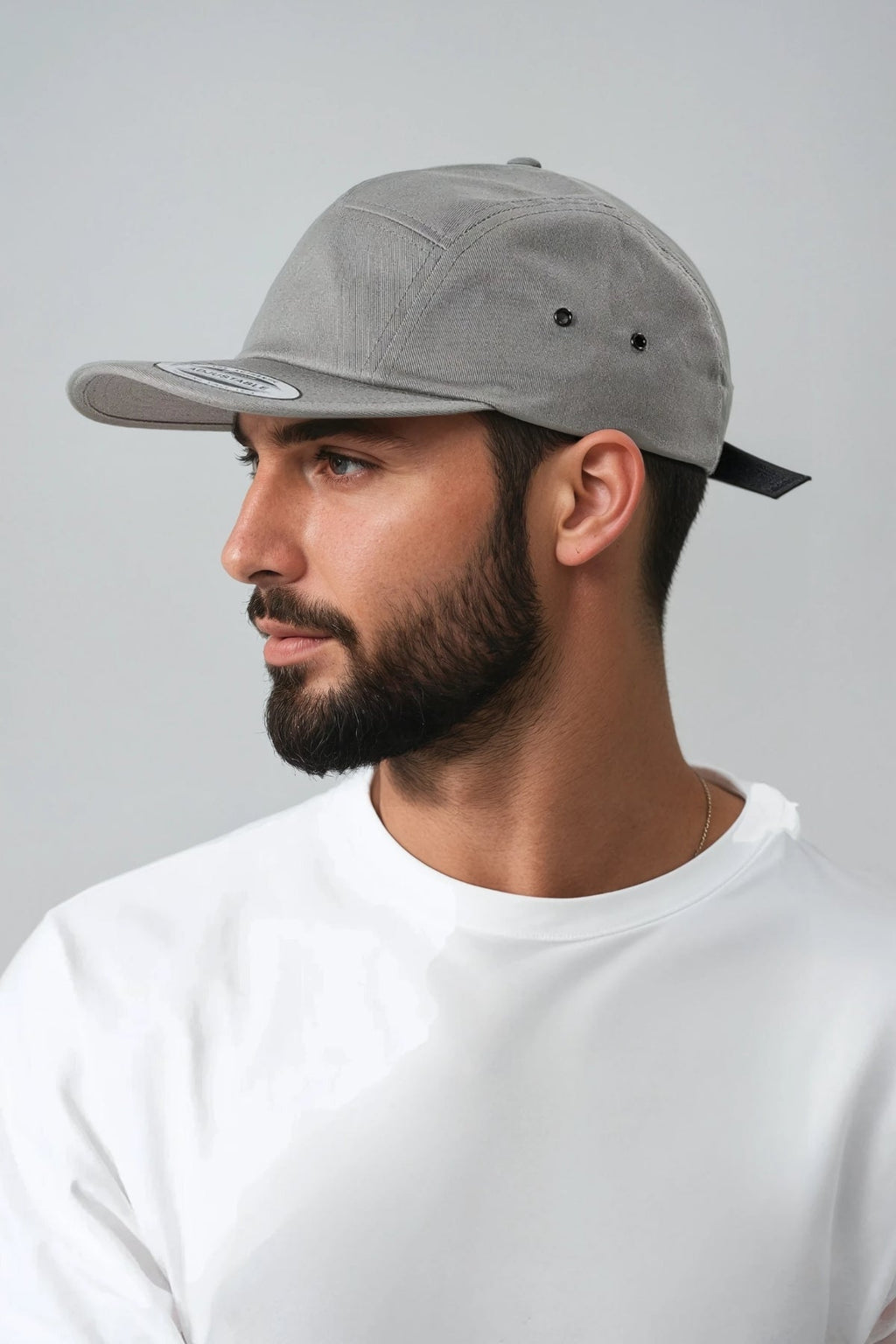 5 Panel Cap - Mörkgrå