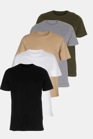 Basic T-shirt - Paketerbjudande (5 st)