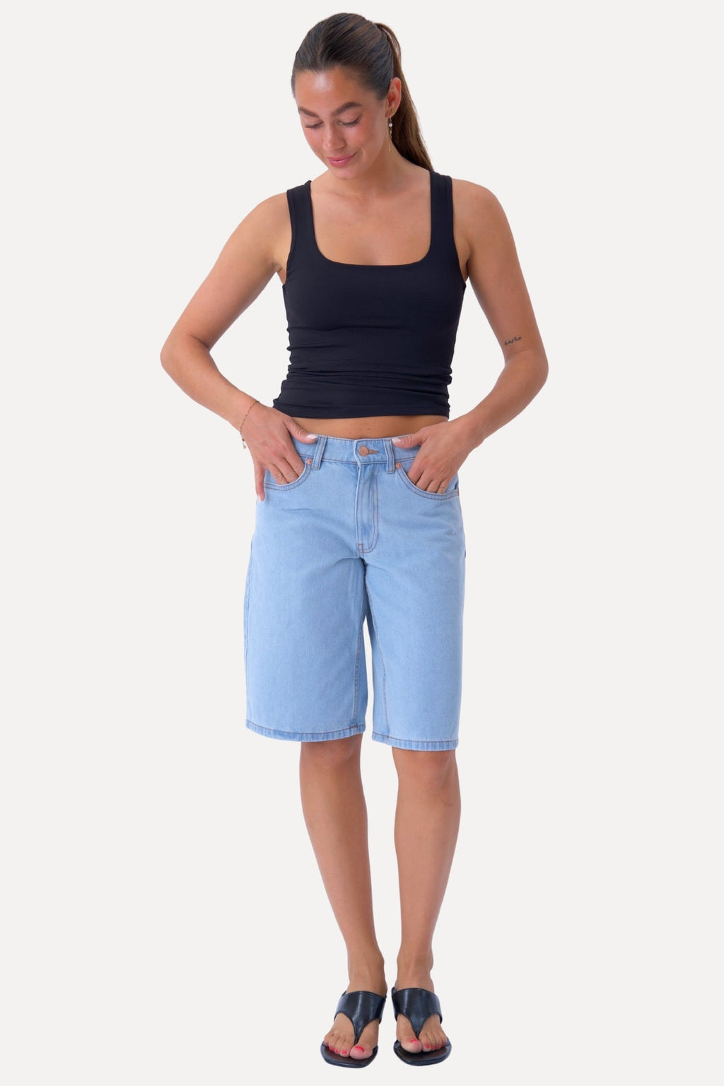 Denim Shorts - ljusblå