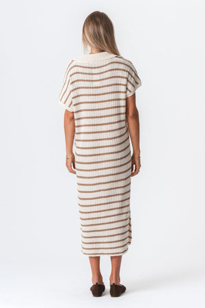 Victoria klänning - Vit/beige