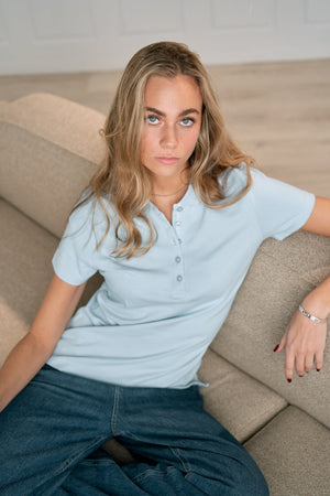 Poloskjorta - Himmelblå