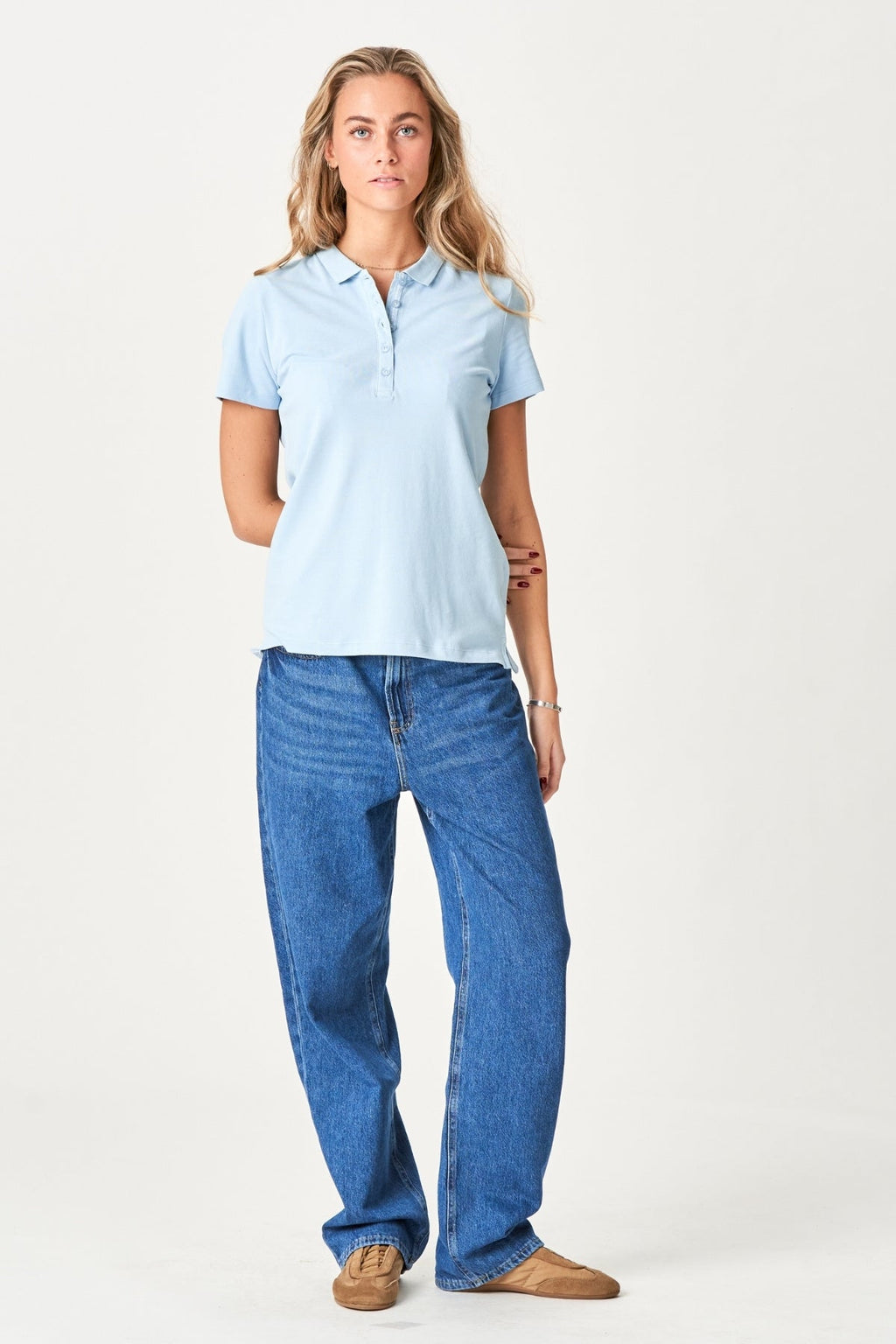 Poloskjorta - Himmelblå