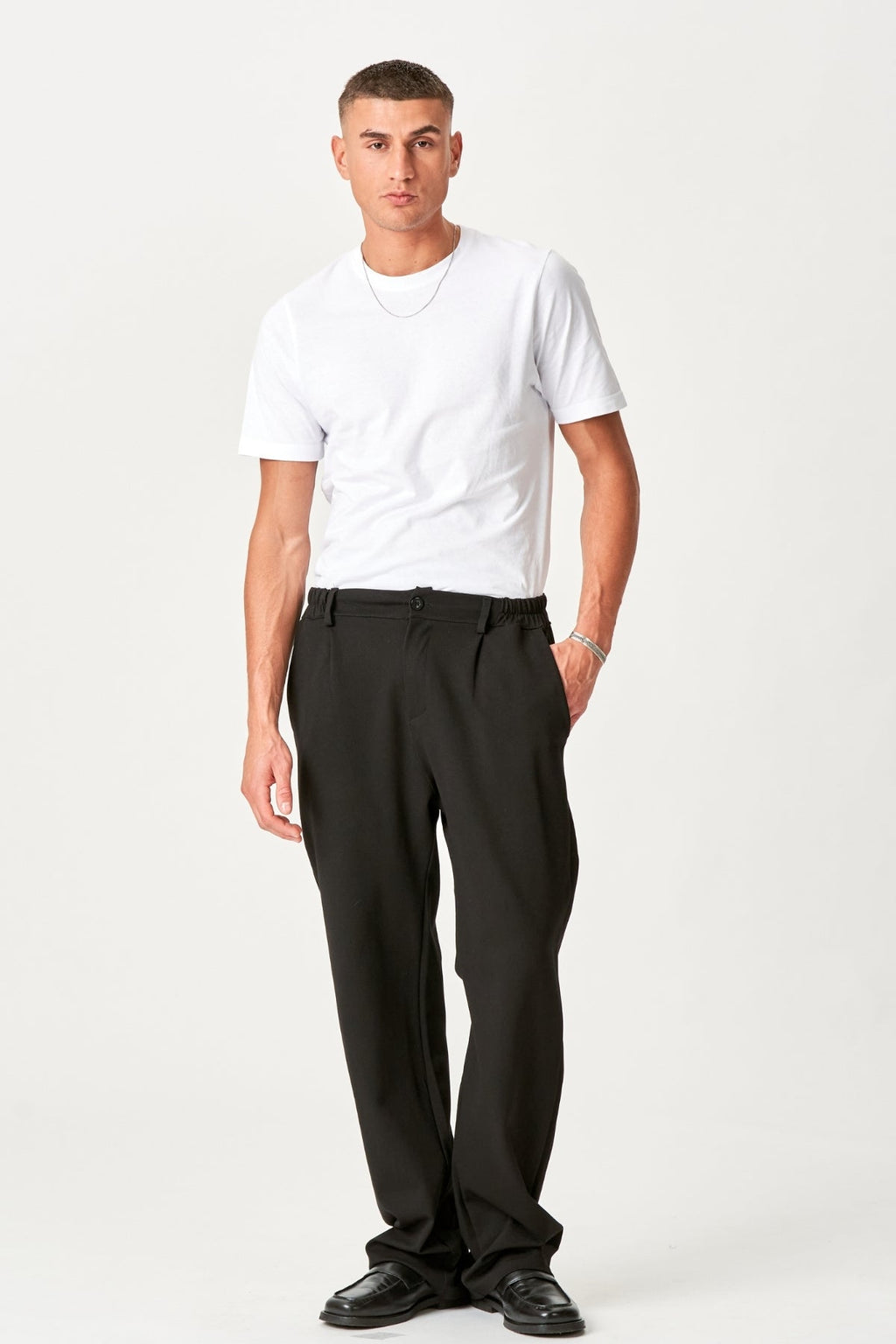 Suit Pants Loose - Svarta