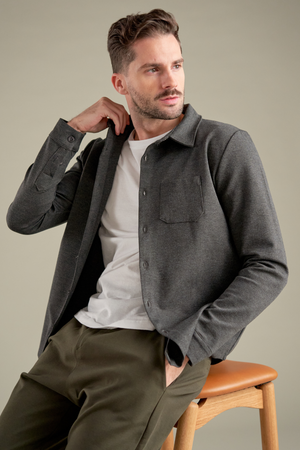 Performance Overshirt - Melangegrå