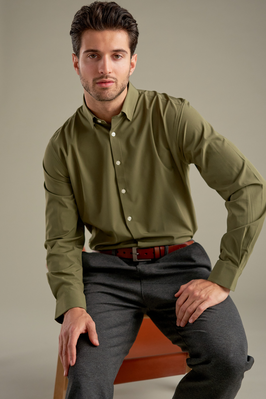 Den Originala Premium Performance Shirt - Olive