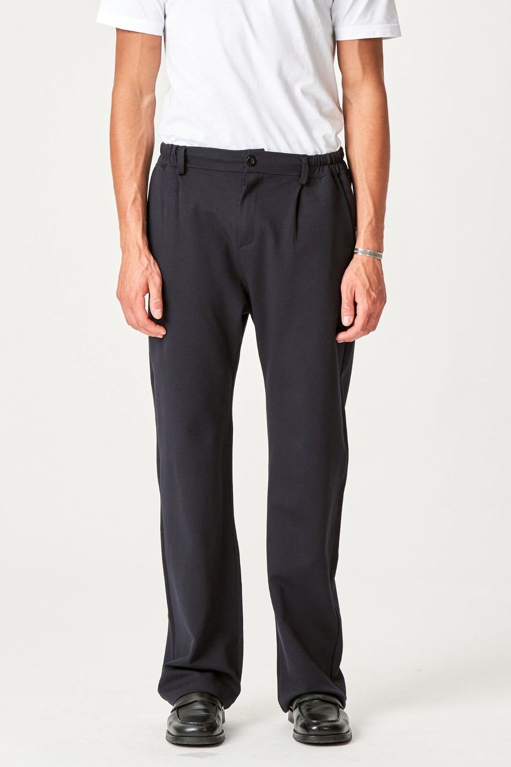 Suit Pants Loose - Marinblå