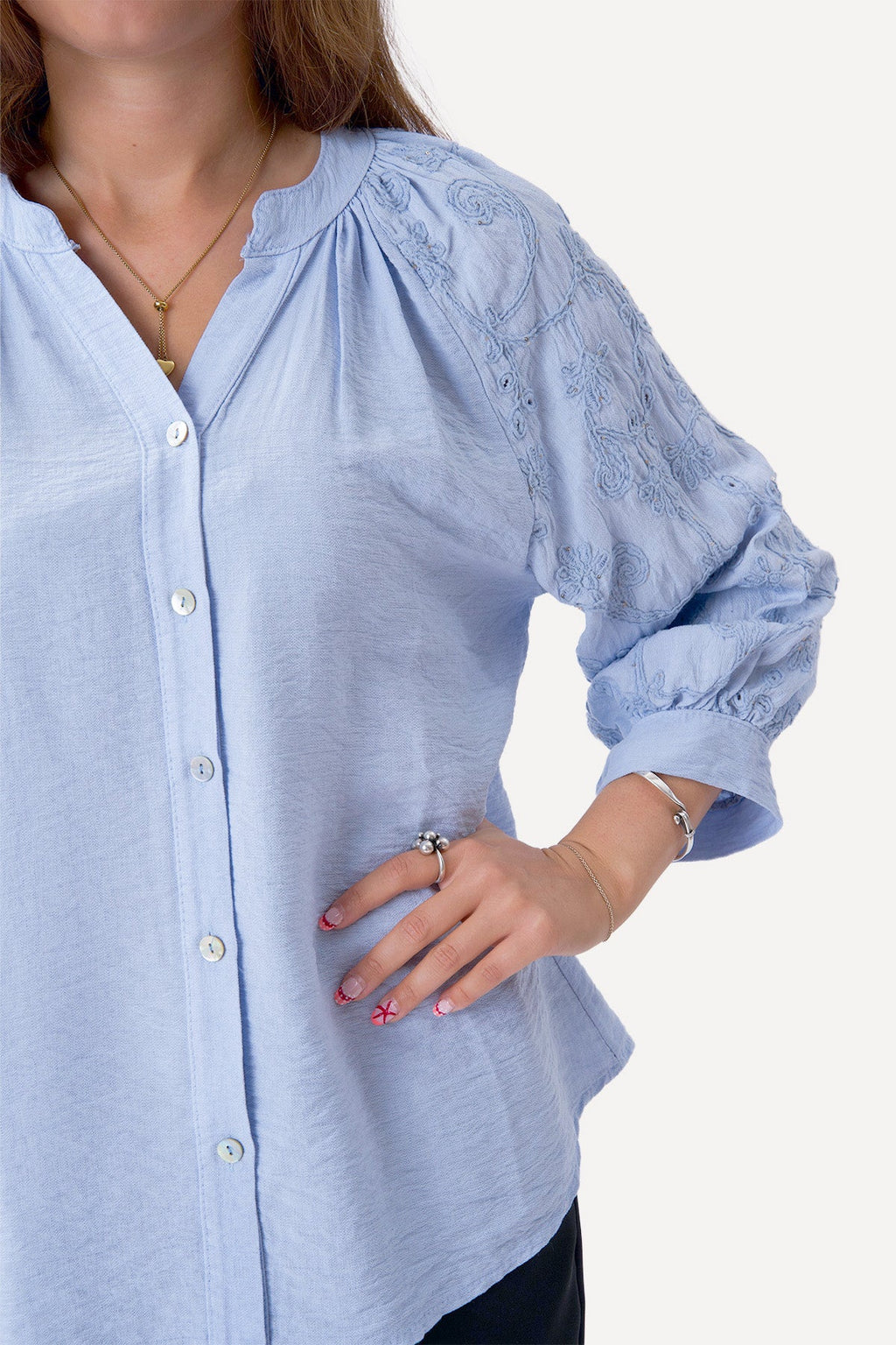 Frida Shirt - Ljusblå