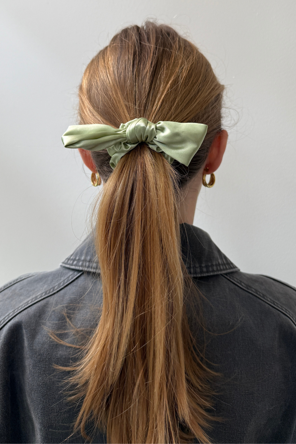 Bow Scrunchie - Grön