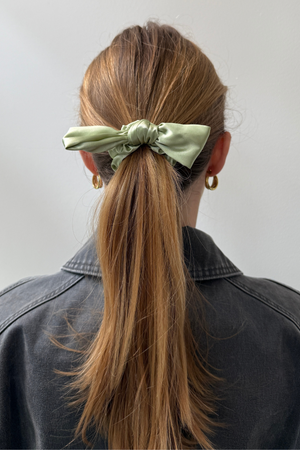 Bow Scrunchie - Grön