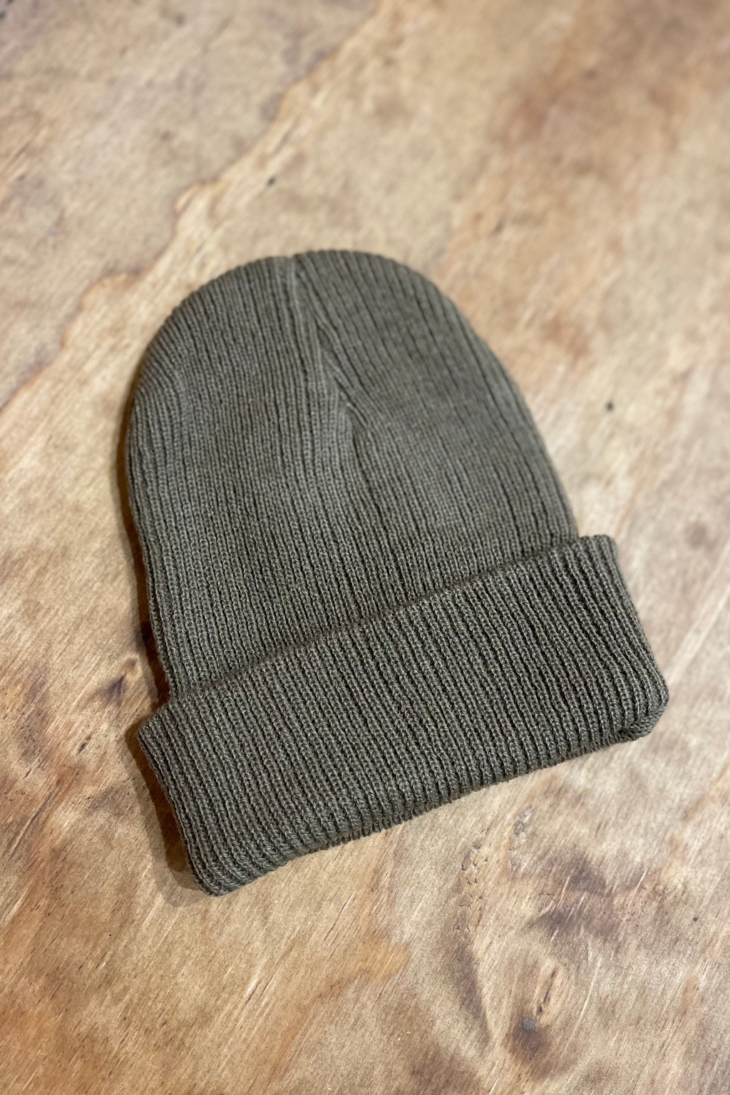 Stickad mössa - Kaffe