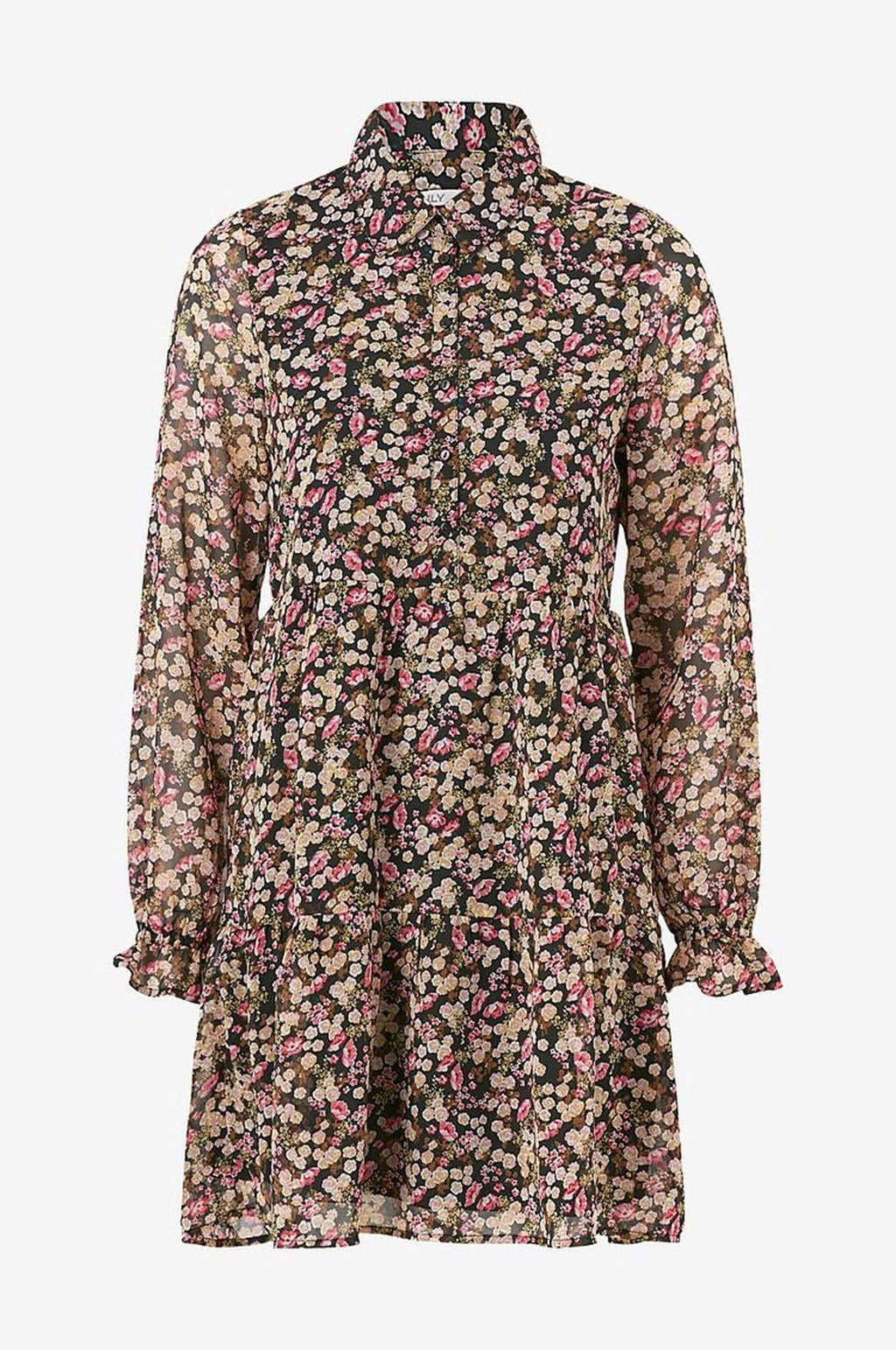 Ingrid Långärmad  Klänning - Brun