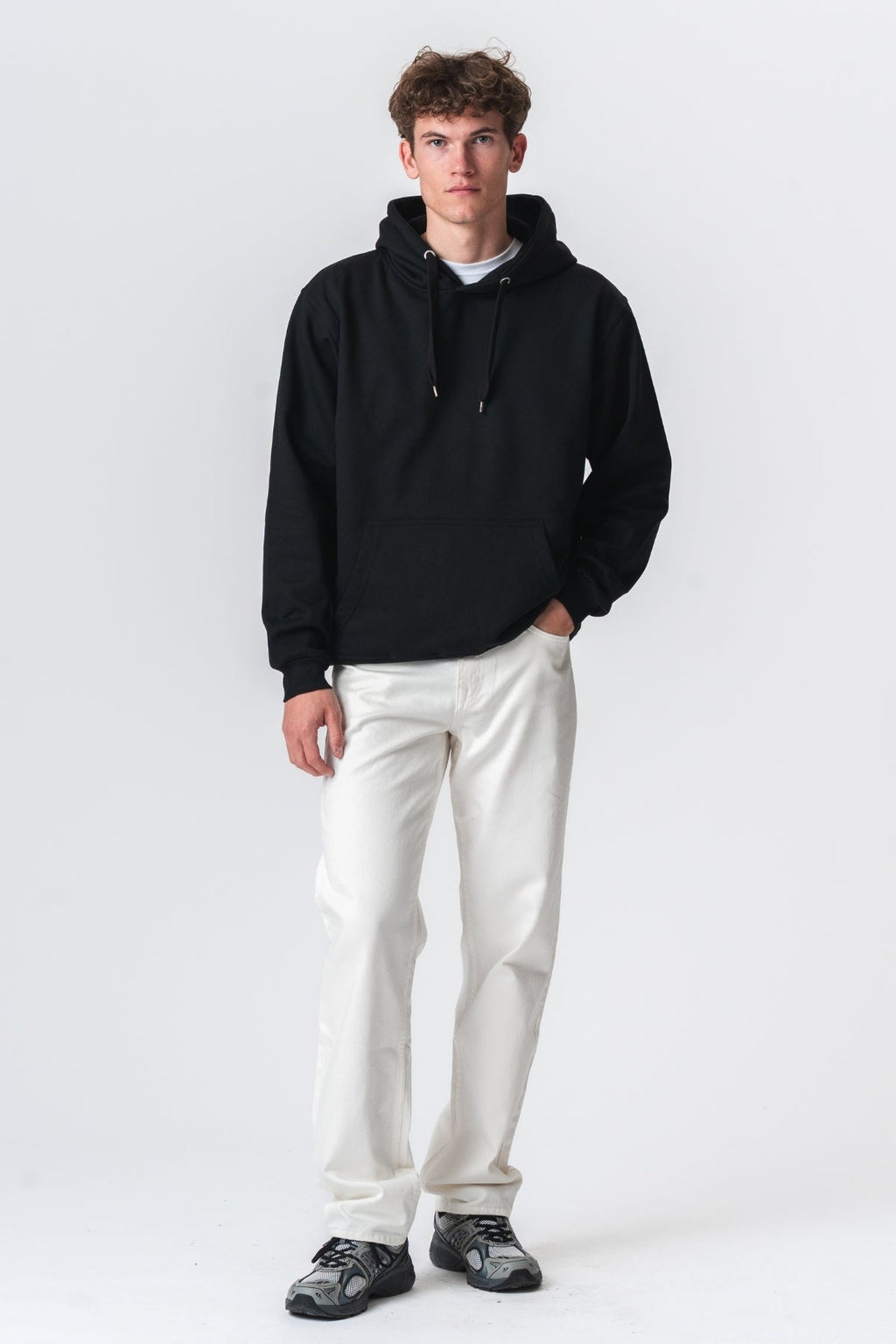 Relaxed Fit Jeans - Vit Denim