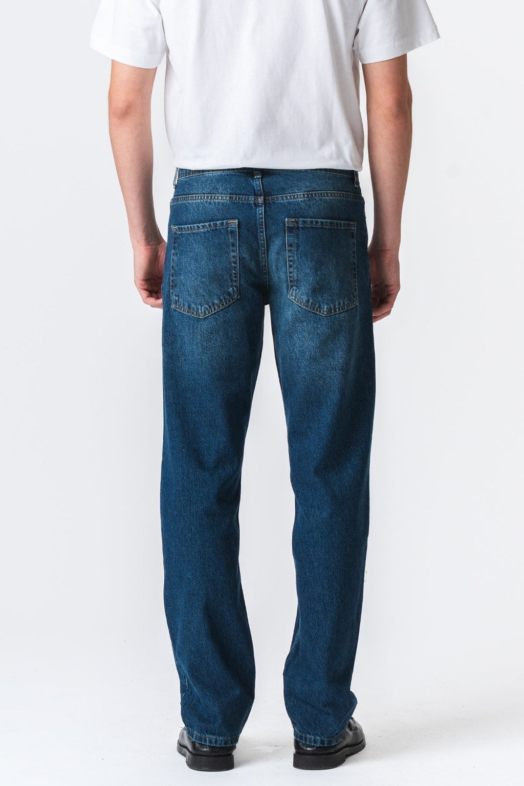 Relaxed Fit Jeans - Mörkblå Denim