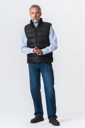 Puffer Vest - Svart
