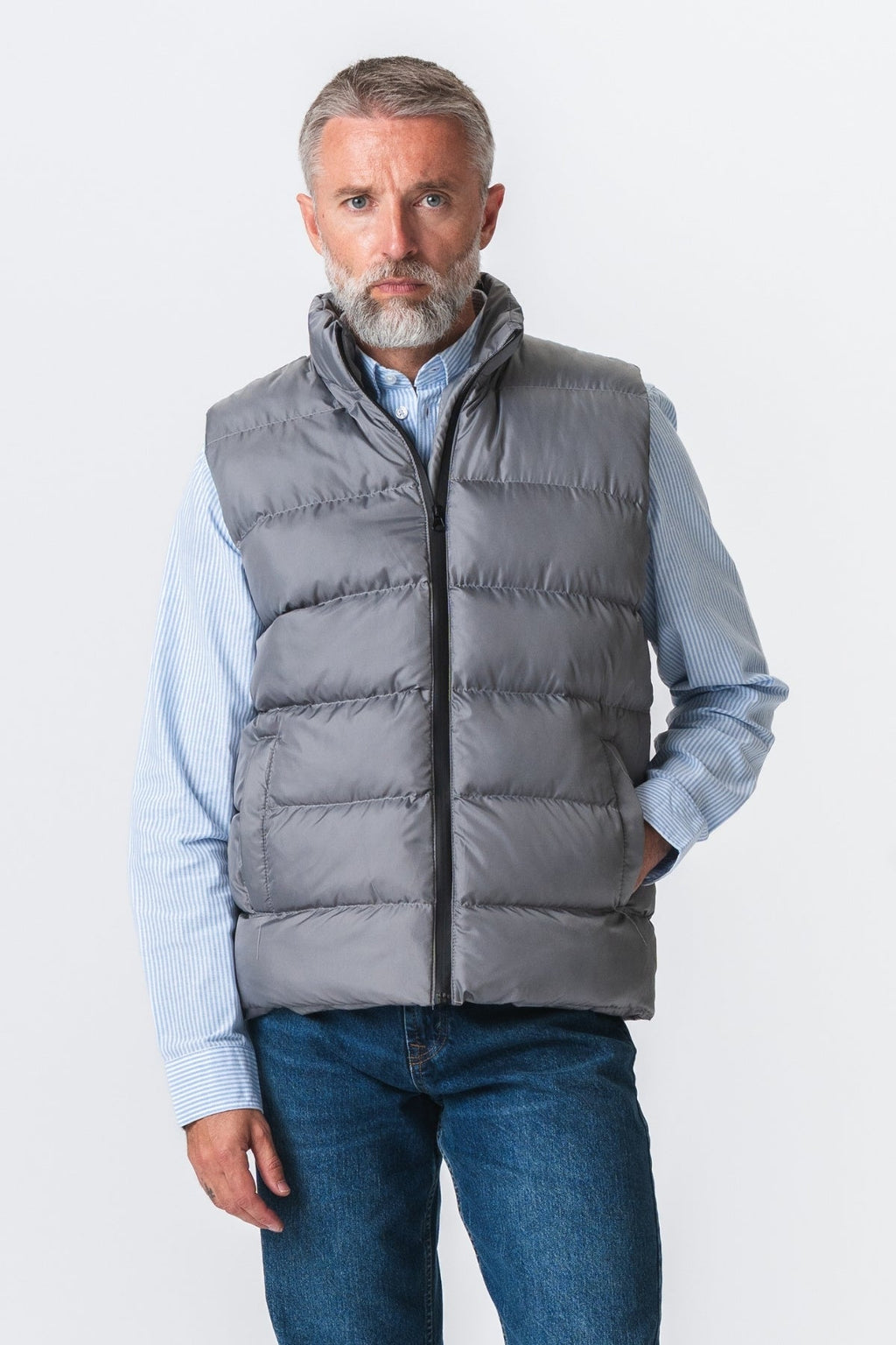 Puffer Vest - Grå