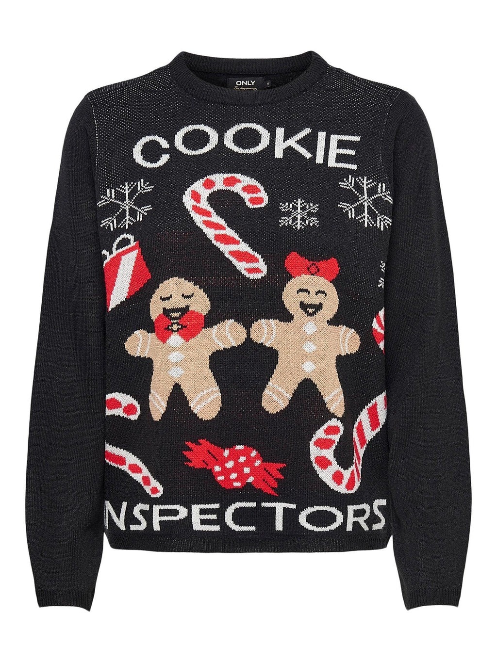 Joy Stickad Jultröja - Svart