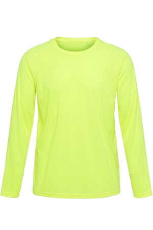 Långärmad  Gym Tee - Neongul