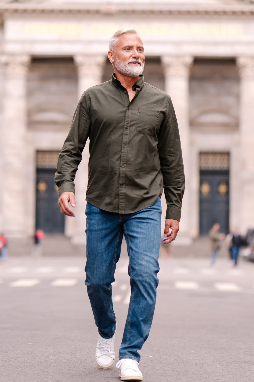 Originalet Performance Oxford Skjorta - Mörkgrön