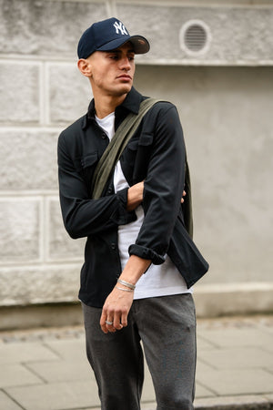 Performance Regular Overshirt - Svart