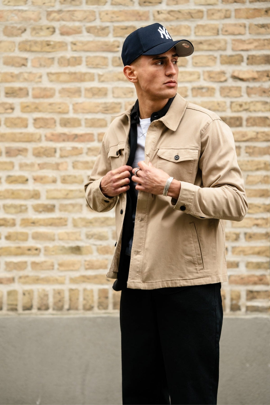 Twill Overshirt - Mörk Sand