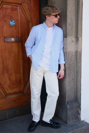 Noah Lös Passform Jeans - Vit Denim