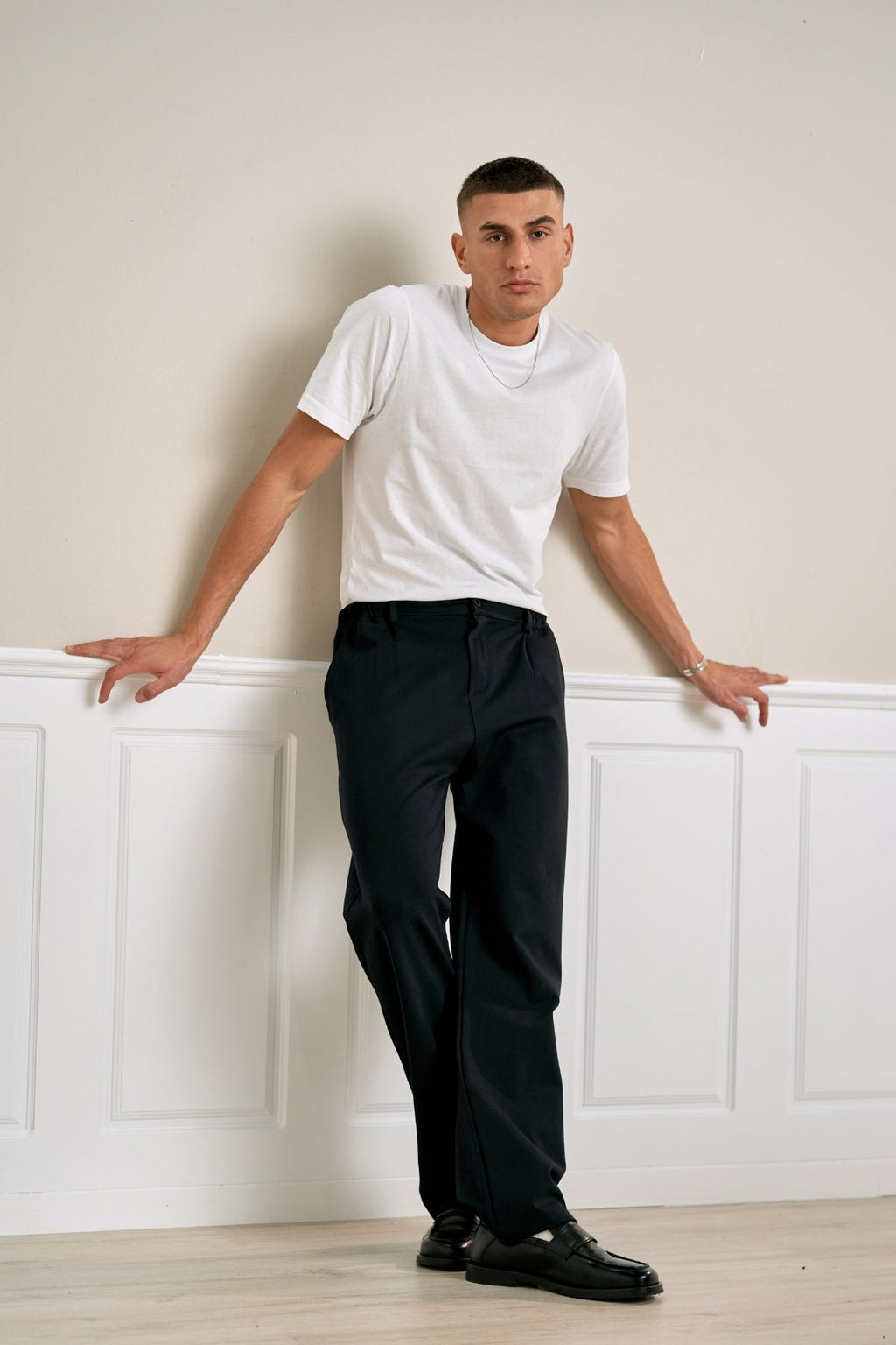 Suit Pants Loose - Svarta