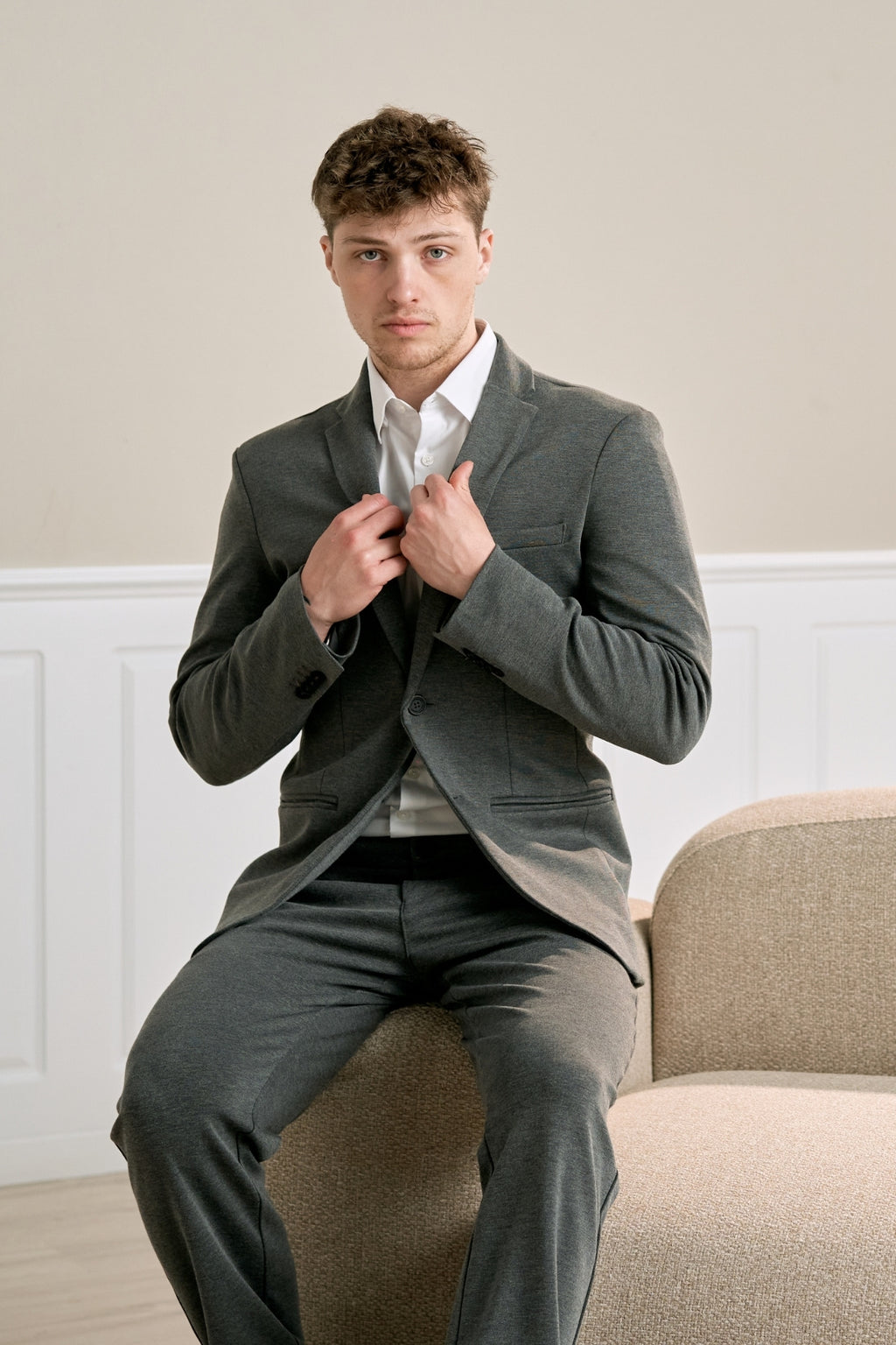 Originalet Performance Kostym Regular fit - (Mörkgrå)