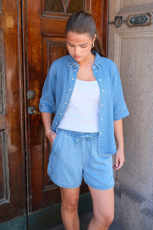 Frame Shorts - Ljusblå Denim