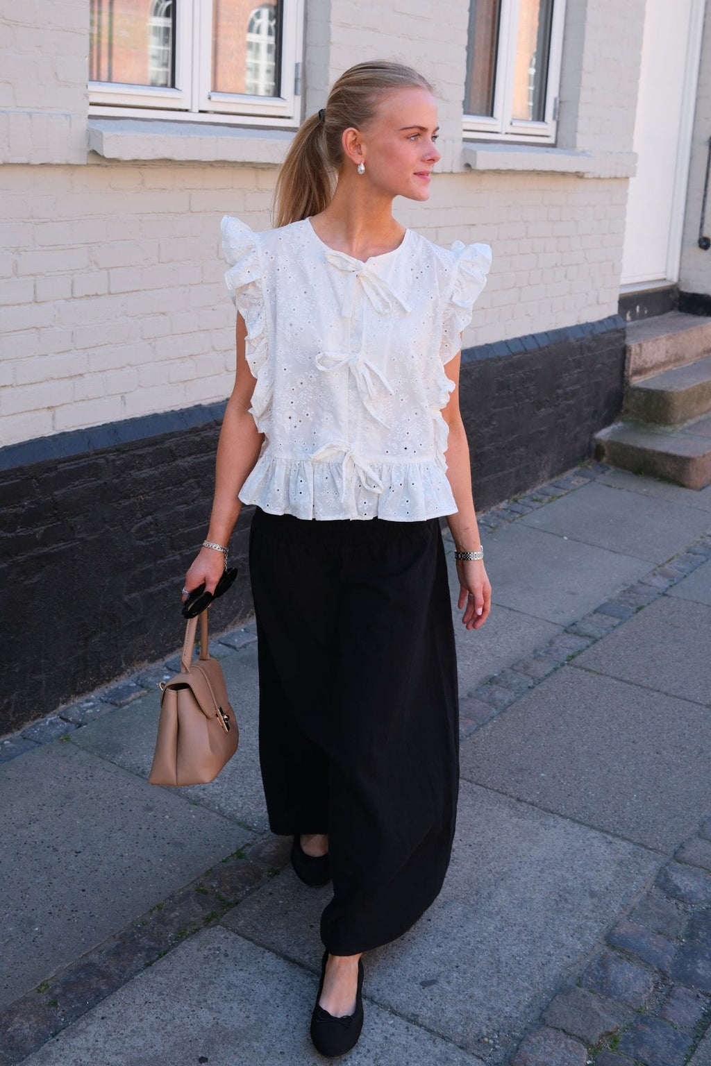 Linn Smock ankelkjol - Svart