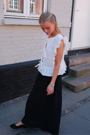 Linn Smock ankelkjol - Svart