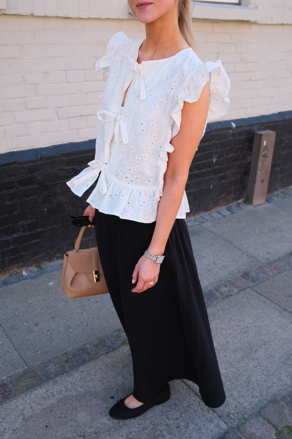 Linn Smock ankelkjol - Svart