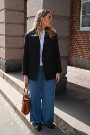 Frame Lisa Wide Pants - Ljusblå Denim
