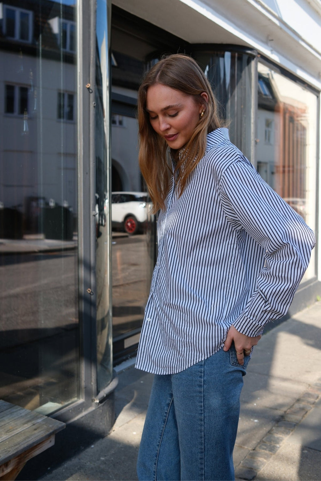 Tutta LO L/S Skjorta - Svart/Vit