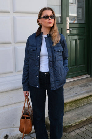 Ella Quiltet Jacket - Navy