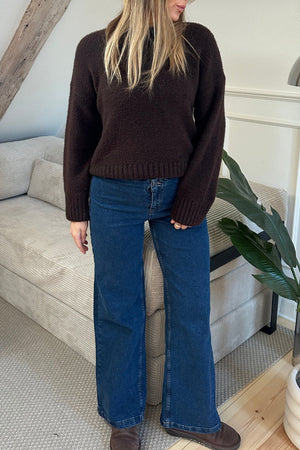 Miley Wide Jeans - Mellanblå