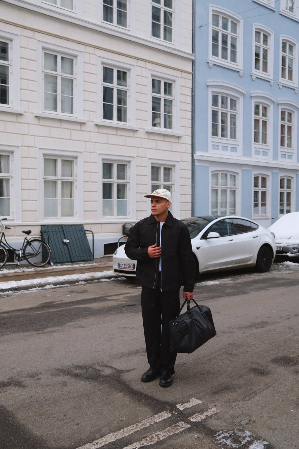 Short Zip Jacket - Svart