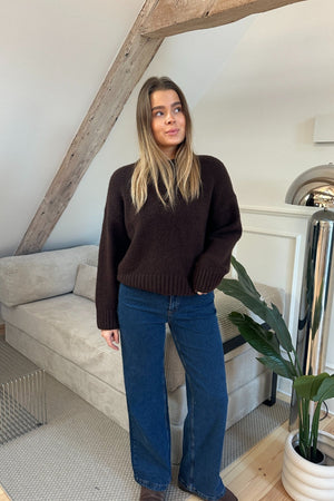Miley Wide Jeans - Mellanblå