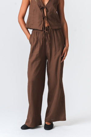 Linne Pants - Brun
