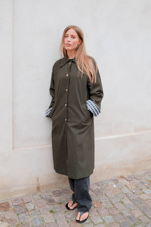 Livia Trenchcoat - Olivgrön