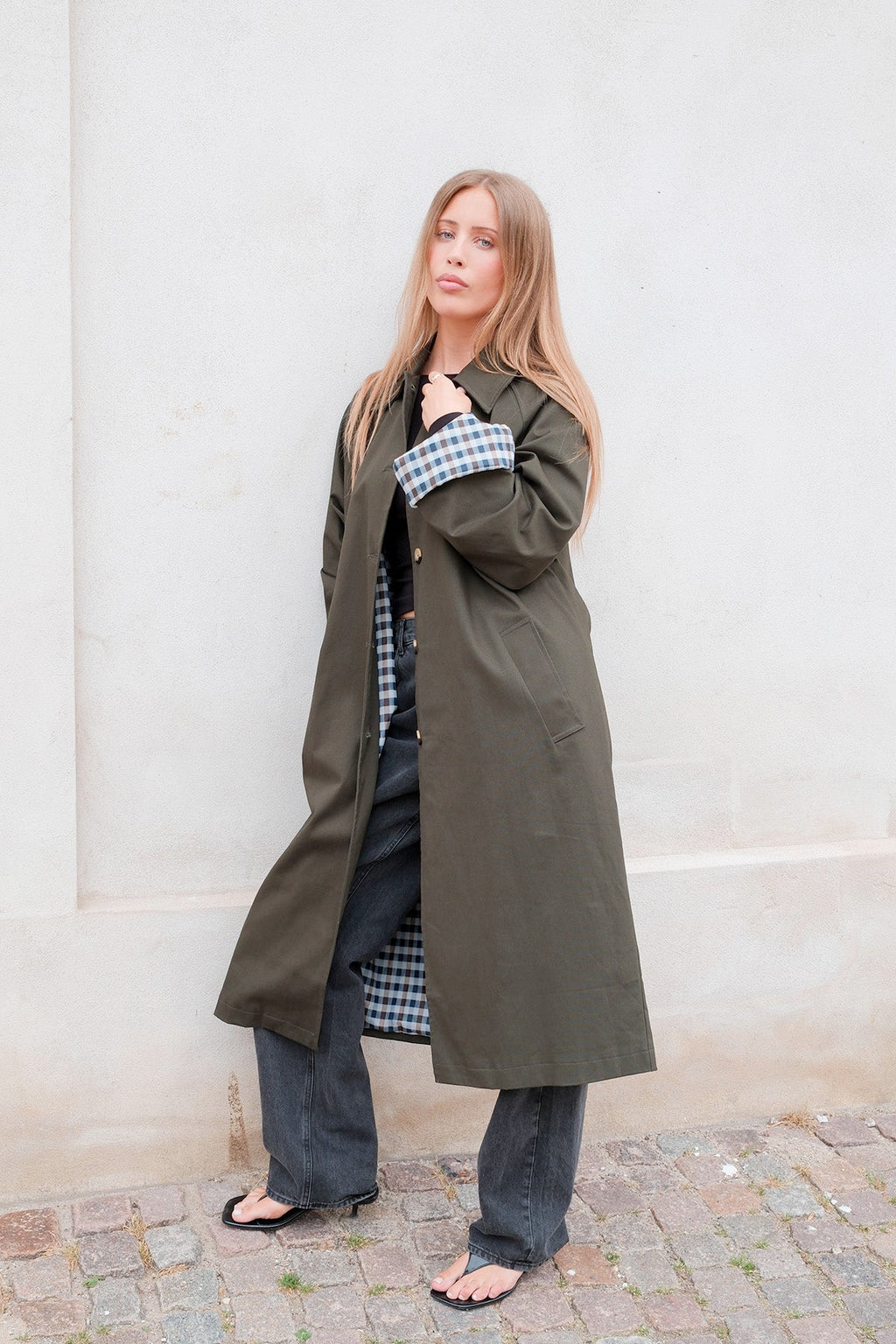 Livia Trenchcoat - Olivgrön