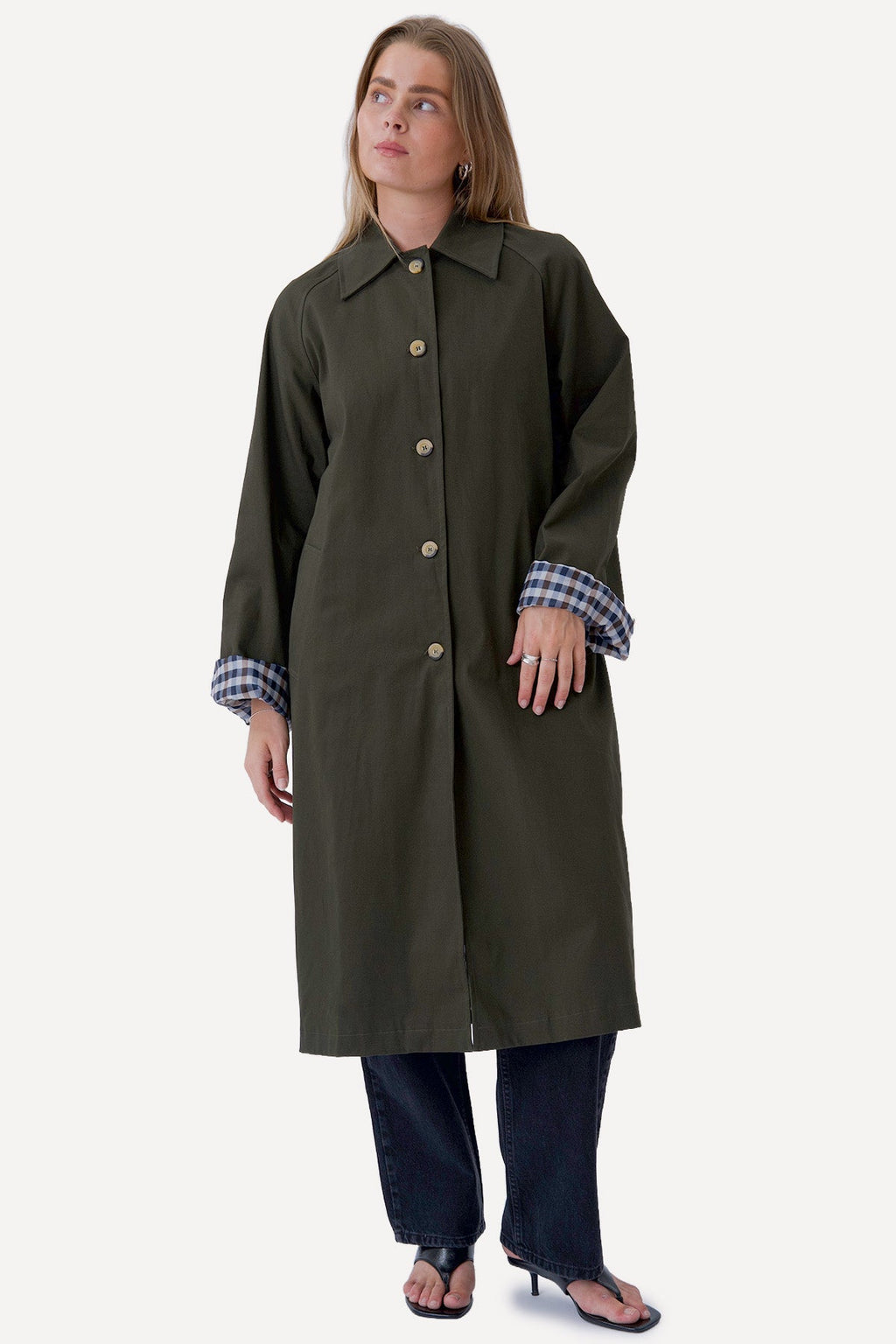Livia Trenchcoat - Olivgrön