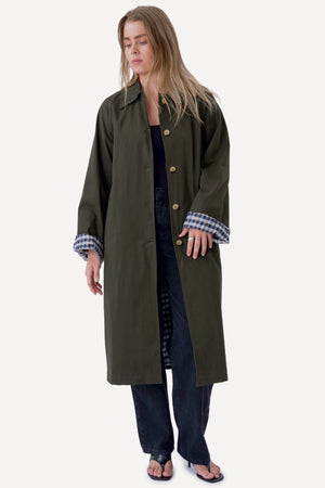 Livia Trenchcoat - Olivgrön