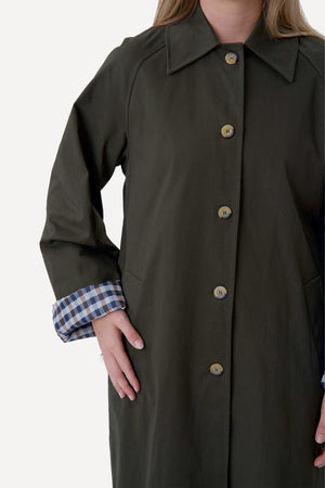 Livia Trenchcoat - Olivgrön