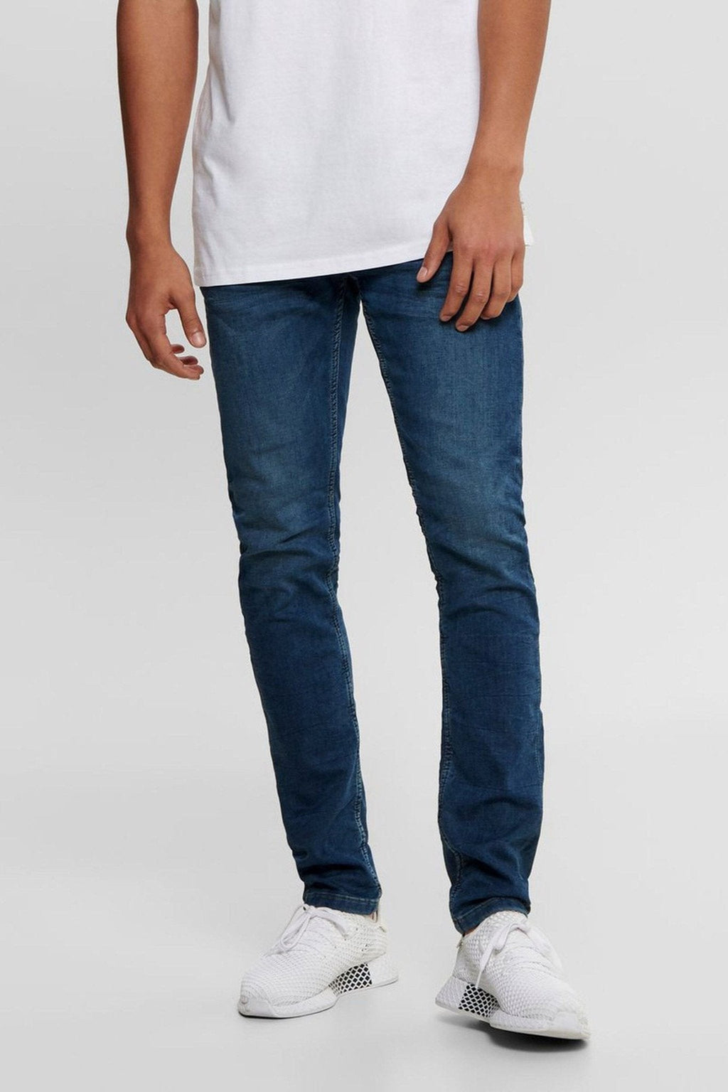 Loom Stretchjeans - Blå denim