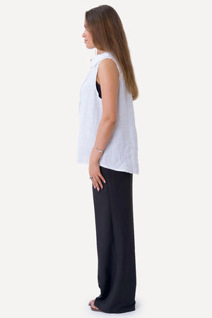 Mio Linne Topp - Vit