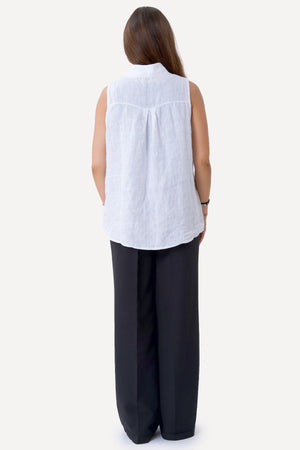 Mio Linne Topp - Vit