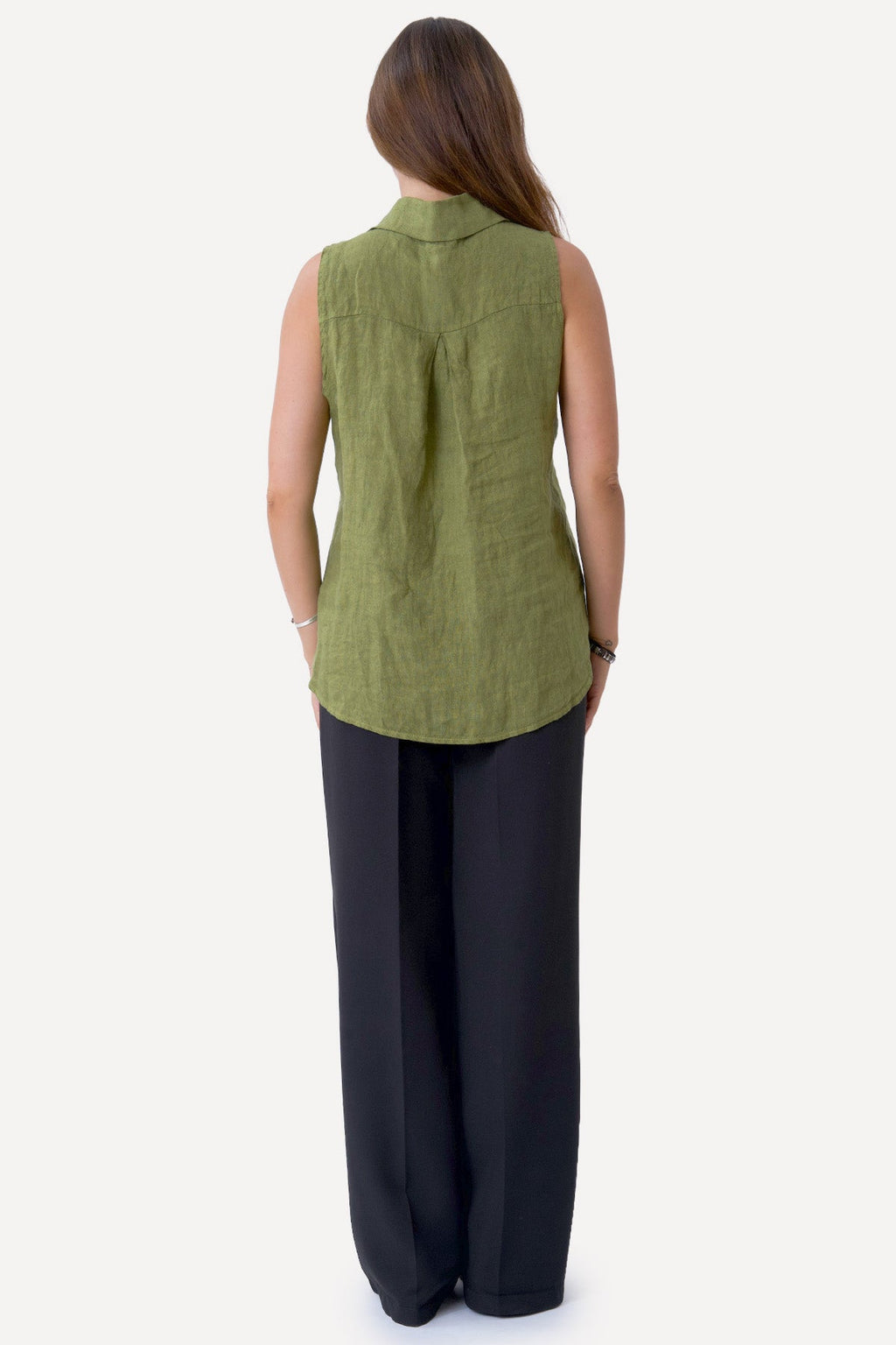 Mio Linne Topp - Olive