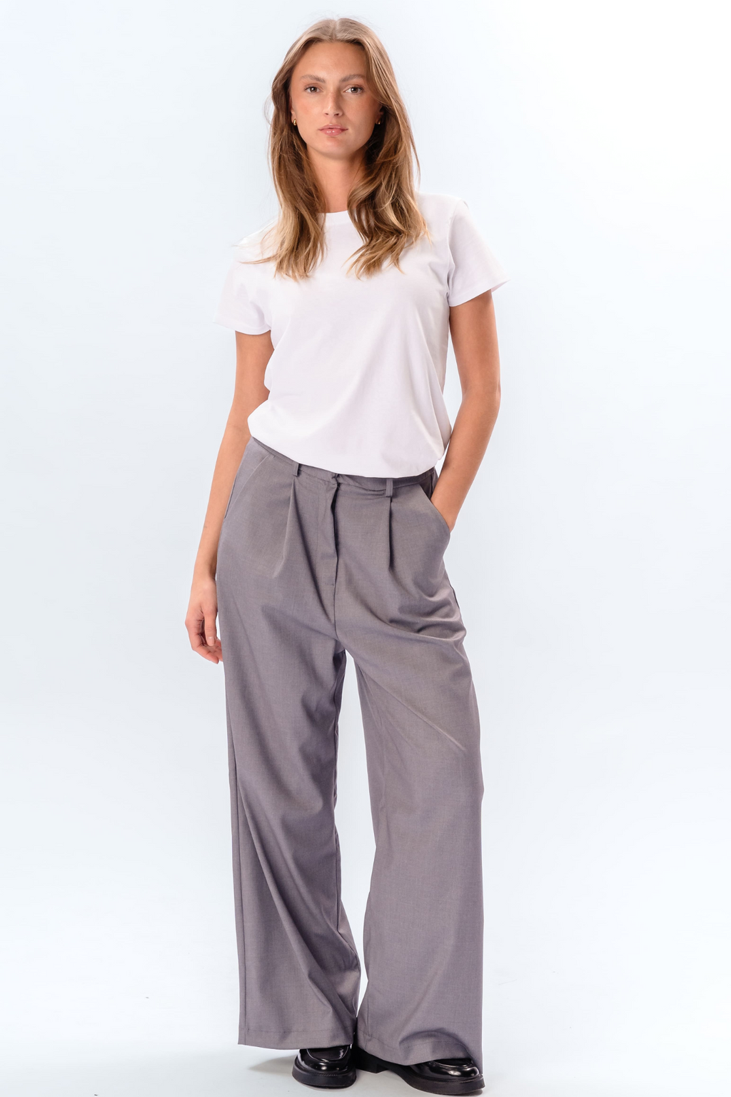 Nadia Pants - Ljusgrå