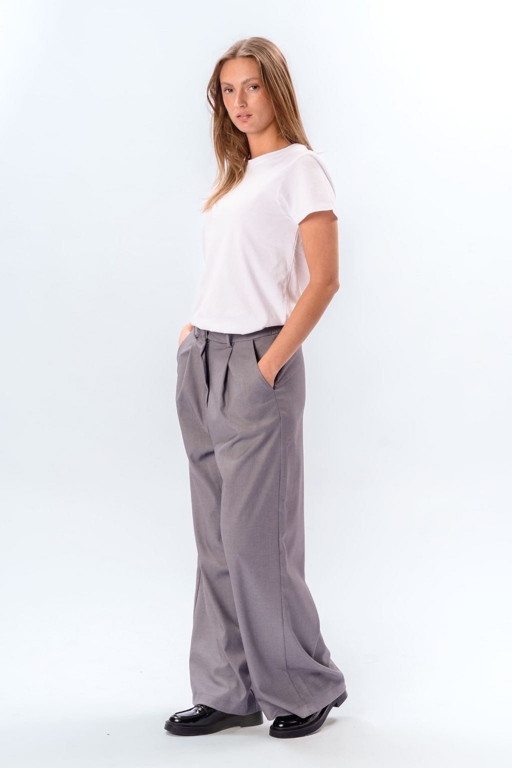 Nadia Pants - Ljusgrå
