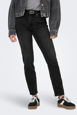 Emily High Waist Jeans - Svart Denim